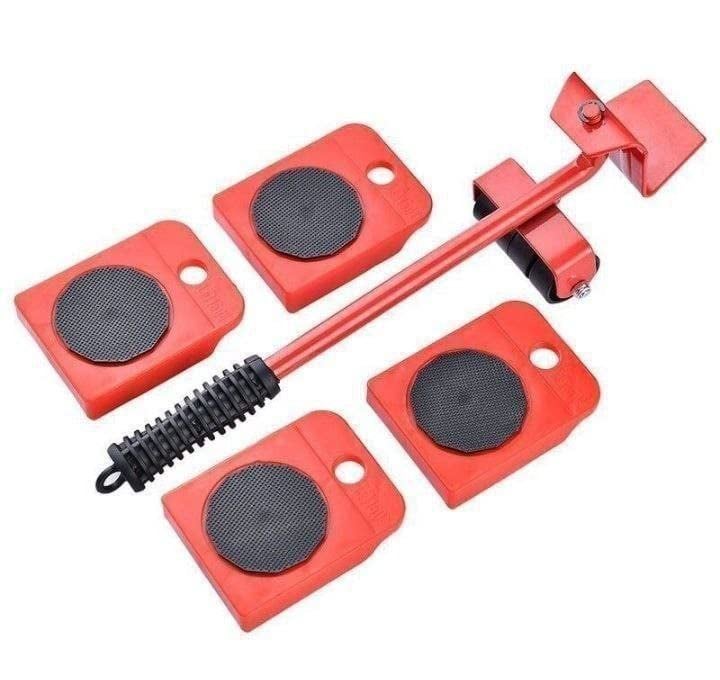EKANTIK Furniture Shifting Tool Lifter Heavy Duty Mover Set with Wheel Pads for Easy and SafeLift Sofas Refrigerators and Home Appliances Up to 150KG Set of 1 Red - Image 1