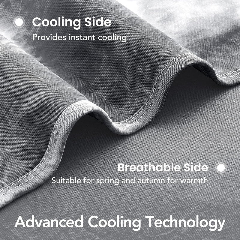 Topcee Cooling Blanket for Night Sweats Decorative Tie Dye, Absorbs Heat to Keep Cool on Warm Nights, Q-Max 0.5 Cooling Blankets for Hot Sleepers, Ultra-Cool Lightweight Sofa Throw Blanket (50"x70") - Image 5