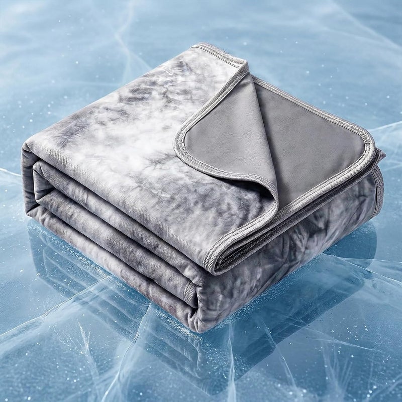 Topcee Cooling Blanket for Night Sweats Decorative Tie Dye, Absorbs Heat to Keep Cool on Warm Nights, Q-Max 0.5 Cooling Blankets for Hot Sleepers, Ultra-Cool Lightweight Sofa Throw Blanket (50"x70") - Image 1