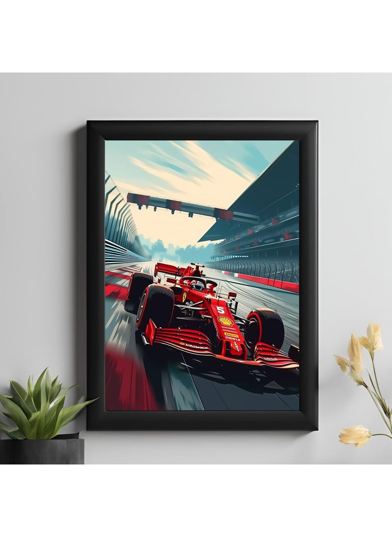 Master Flame Master Flame Racing Cars Aesthetic Wall Art Poster for Living Room Home Wall Decor FrameFrameless Vintage Cars VC3 A3 UNFRAMED  - Image 2
