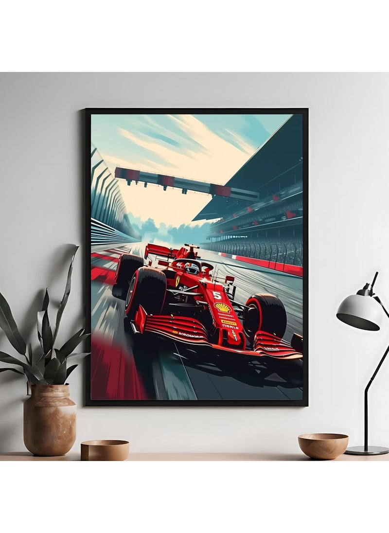 Master Flame Master Flame Racing Cars Aesthetic Wall Art Poster for Living Room Home Wall Decor FrameFrameless Vintage Cars VC3 A3 UNFRAMED  - Image 3