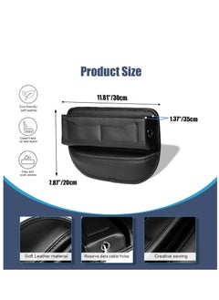 SYOSI Car Seat Gap Filler Organizers,Premium Leather Automotive Accessories for Storing Cards, Phones, Wallets, Keys, and Glasses Between Front Seats  - Image 3