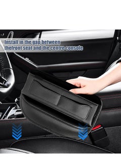 SYOSI Car Seat Gap Filler Organizers,Premium Leather Automotive Accessories for Storing Cards, Phones, Wallets, Keys, and Glasses Between Front Seats  - Image 4