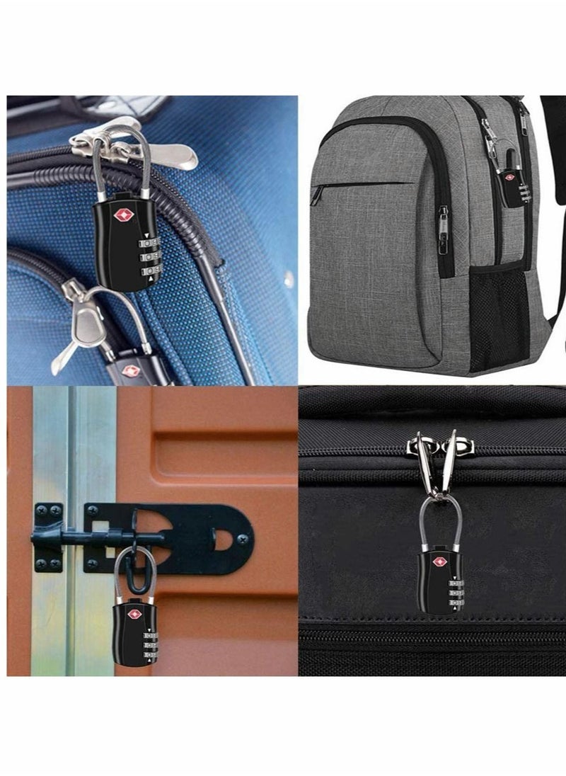 Travel Luggage Locks 2 Pcs, Combination Padlock for Luggage, Suitcases, Backpacks, Duffle Bag Laptop Camera Bag