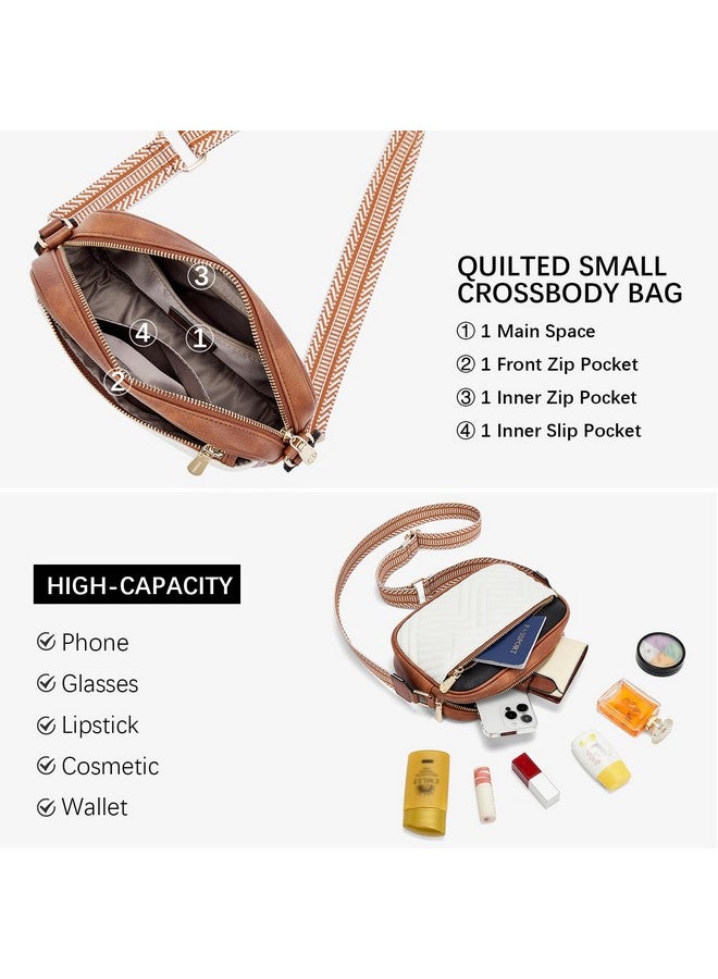 BOSTANTEN Quilted Crossbody Bags for Women Vegan Leather Purses Small Shoulder Handbags with Wide Strap - Image 4