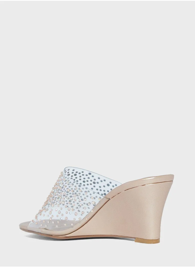 Vincci One Strap Wedge Sandals