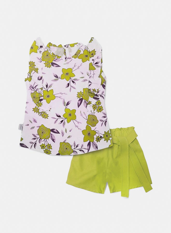 BabyShoora Baby Girl Summer Shorts Set - Image 1