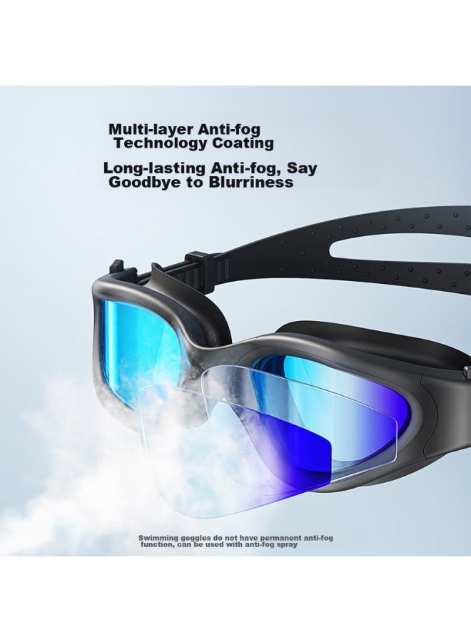 JD.com Jd Jingzao Swimming Goggles, High-definition Anti-fog Waterproof Swim Gl, Professional Coated Goggles For Men And Women, Ice Crystal Purple - Image 4