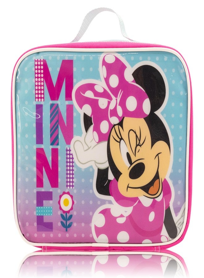 Fast Forward Disney Minnie Mouse Lunch Box for Kids | Insulated Lunch Bag Lunch Box for Girls, Boys, Unisex, Toddlers| Disney Minnie Mouse Pink Reusable Lunchbox - Image 1