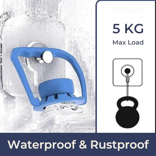 Solitude 50 Pcs Self Adhesive Wall Picture Photo Frame Clock Hangers Without Nails Wall Hooks Heavy Duty Strong Nail Free wall Hook for Hanging Wall Clock/Kitchen Accessories Items - Image 4