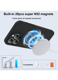 Eligo iPhone 13 Pro MagSafe Case with Magnetic Invisible Stand,【Full Shockproof Protection】Soft Silicone Phone Cover with Kickstand for Apple 13 Pro (Black)  - Image 2