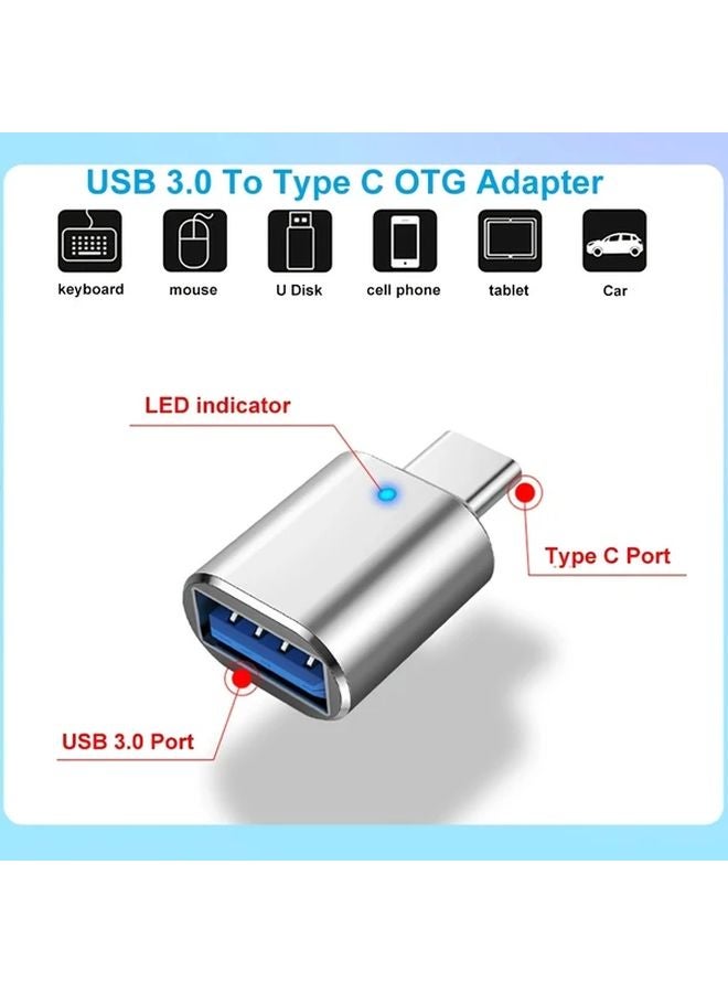Black USB C Male To USB 3 0 Female Adapter For Mobile Phone And Laptop - Image 2