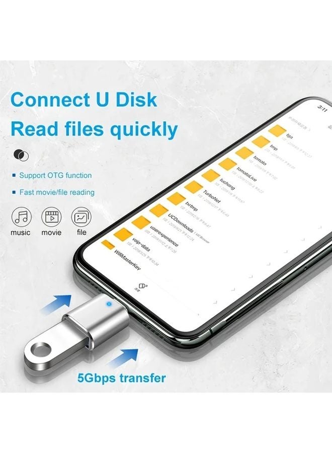 Black USB C Male To USB 3 0 Female Adapter For Mobile Phone And Laptop - Image 3