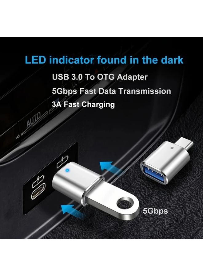 Black USB C Male To USB 3 0 Female Adapter For Mobile Phone And Laptop - Image 5