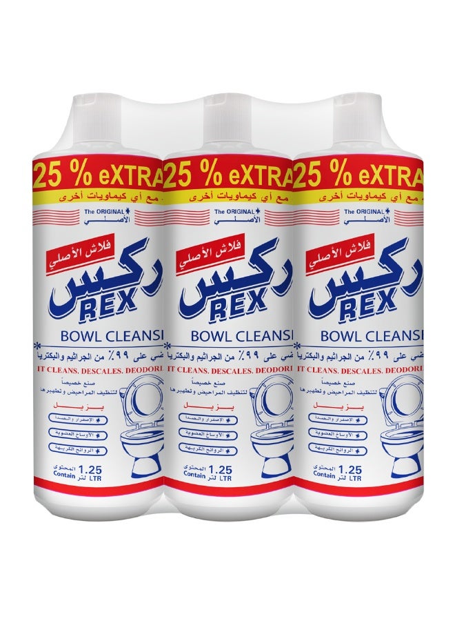 REX منظف وعاء ركس، 3 × 1 لتر