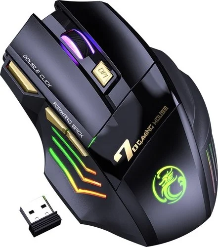 Valkyrie Imice Gw-X7 7-Button Silent 2.4g Wireless Bluetooth Rechargeable Wireless Gaming Mouse
