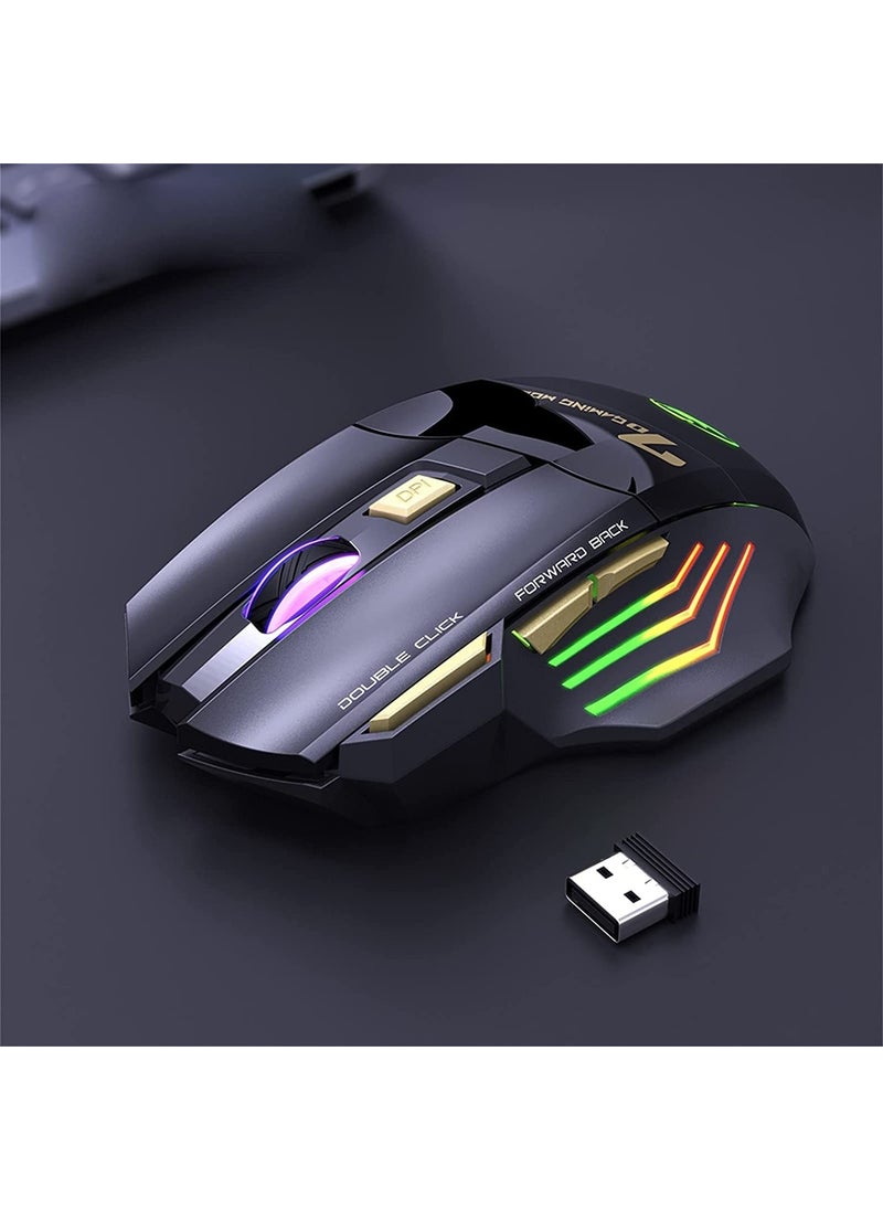 Valkyrie Imice Gw-X7 7-Button Silent 2.4g Wireless Bluetooth Rechargeable Wireless Gaming Mouse  - Image 4