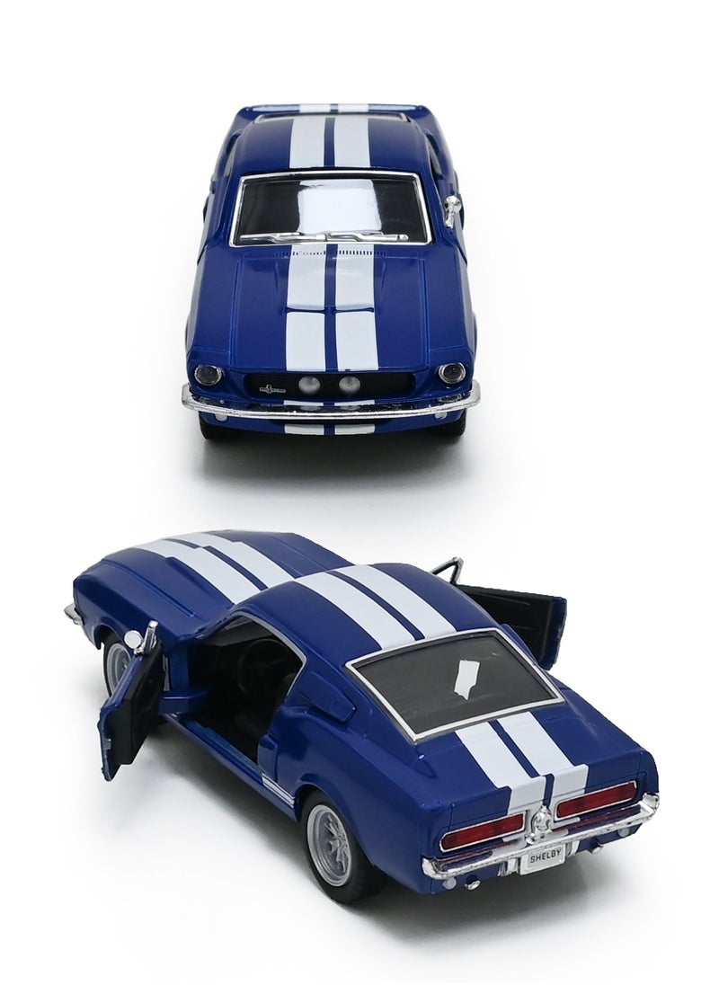 Kinsmart - 1967 Shelby GT-500 Die Cast Metal Doors Openable Pull Back Action Toy Car - Image 1