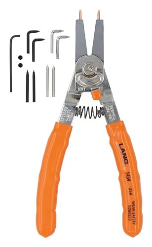 Lang Tools A & E Hand Tools Lang Tools 1434 Internal/External Quick Switch Retaining Ring Pliers and Tip Kit - Image 1