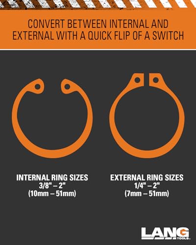 Lang Tools A & E Hand Tools Lang Tools 1434 Internal/External Quick Switch Retaining Ring Pliers and Tip Kit - Image 3