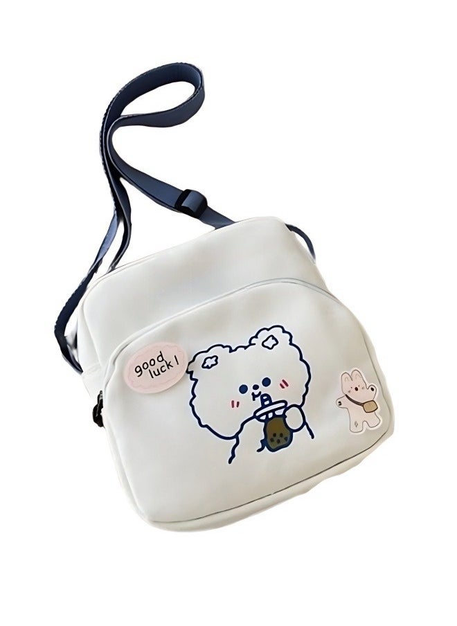 Generic Girls' Cute Animal Shoulder Bag, Student College Style Fresh Crossbody Bag Sling Bag Side Bag Carry Bag, Daily Commuting Carrying Bag Phone Bag Coin Purse for College Students/Teenagers/Women/Ladies  - Image 1