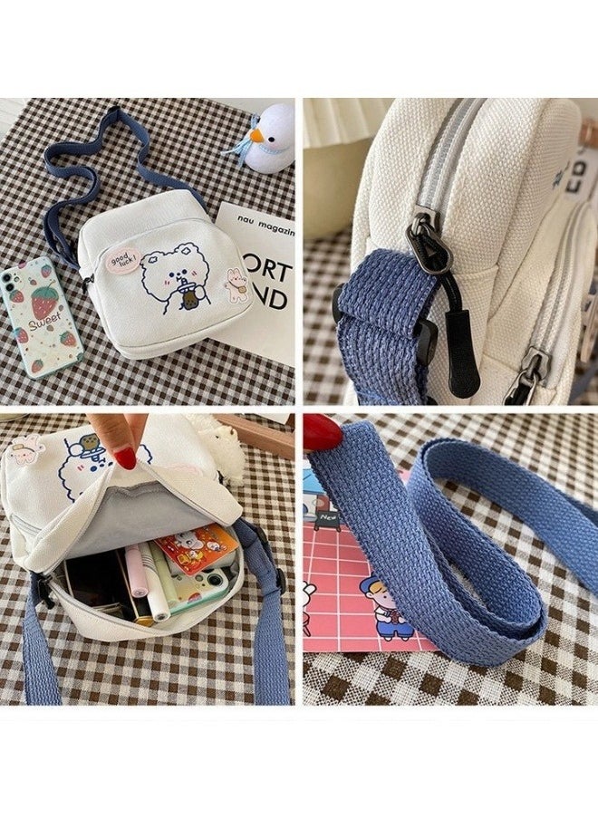 Generic Girls' Cute Animal Shoulder Bag, Student College Style Fresh Crossbody Bag Sling Bag Side Bag Carry Bag, Daily Commuting Carrying Bag Phone Bag Coin Purse for College Students/Teenagers/Women/Ladies  - Image 2