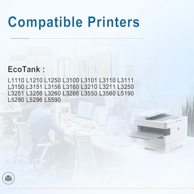 103 INK ECOTANK 4-COLOUR MULTIPACK FOR EPSON 103 INK COMBO SET BLACK CYAN MAGENTA YELLOW FOR ECOTANK L1110 L3110 L3111 L3150 L3151 L3156 L3160 PRINTER,PRINTS UP TO 8,000 PAGES(4-PACK) - Image 3
