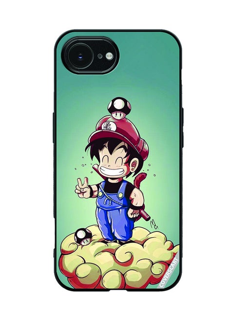 Protective Case Cover For Apple iPhone 16e Super Mario Kid Goku Design Multicolour
