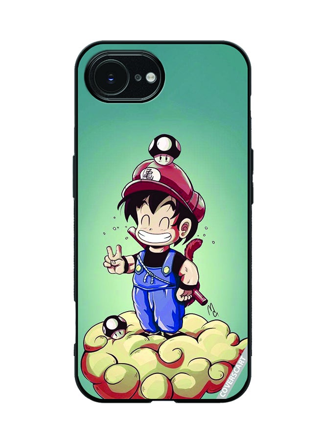 COVERSCART Protective Case Cover For Apple iPhone 16e Super Mario Kid Goku Design Multicolour
