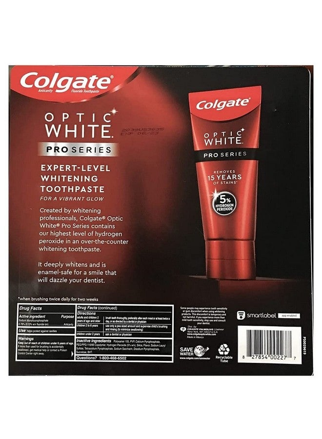 كولجيت معجون أسنان كولجيت أوبتيك وايت برو سيريز ستين شيلد، 3.3 أونصة (عبوة من 4 قطع) - Image 3
