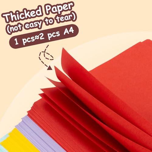 hapray 230 Sheets Origami Paper, 20 Colors Origami Paper 6x6 for Scrapbook Decor, Double Sided Color Colored Easy Folding Crafts for Kids Ages 5-8 8-12, DIY Arts Crafts for Beginners - Image 4