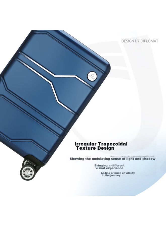 الدبلوماسي Diplomat Foreign Official Business حقيبة سفر دوارة، أمتعة سفر، حقيبة بقفل توافقية TSA، TC-6902، أزرق، 20 بوصة - Image 3