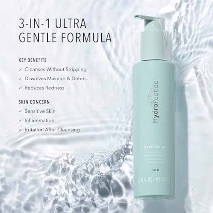 HydroPeptide Cleansing Gel, Toning Face Wash, Effectively Removes Makeup, Dirt, and Excess Oil without Irritation, 6.76 Ounce - Image 2