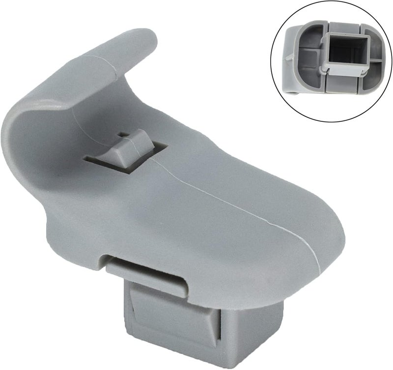 Wivplex 2pcs Gray Car Sun Visor Clip Hook Adapter - Image 2