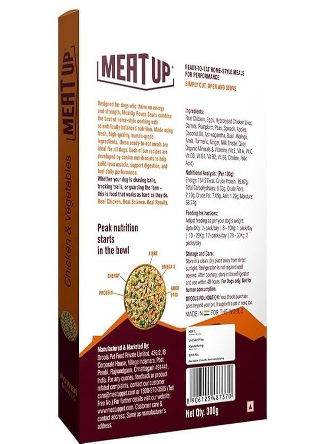 Meat Up Fresh Dog Food Mutton Biryani, for Adult & Puppy, 300gm | Buy 1 Get 1 | High Protein, 65% Real Meat, 35% Rice & Veggies | No Preservatives | Ready to Serve | All Breeds | One Pack One Meal - Image 3