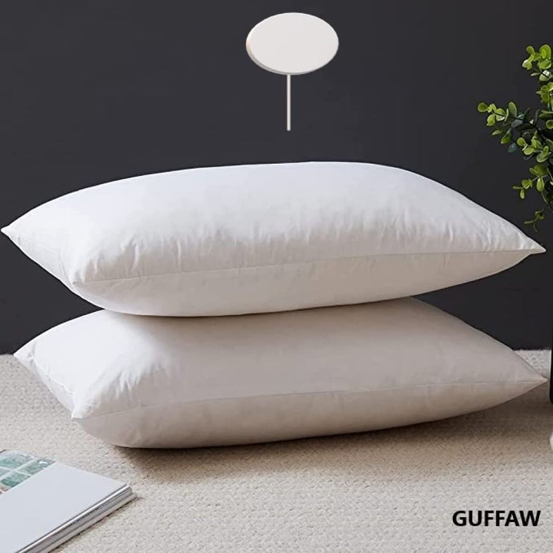 GUFFAW Premium Microfiber Pillow Filler 17" x27 inches (White) Pack of 2 - Image 5