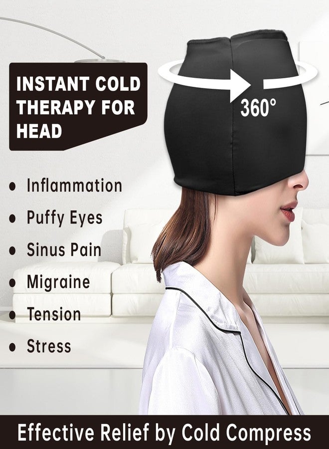 ETENTOUS Migraine Relief Cap, Hot & Cold Therapy Headache Cap for Migraine, Sinus & Tension Relief | Thermax Gel Ice Head Wrap for Instant Comfort & Relaxation, Reusable Migraine Cap for Men & Women - Image 4