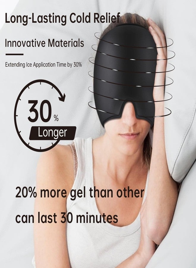 ETENTOUS Migraine Relief Cap, Hot & Cold Therapy Headache Cap for Migraine, Sinus & Tension Relief | Thermax Gel Ice Head Wrap for Instant Comfort & Relaxation, Reusable Migraine Cap for Men & Women - Image 3
