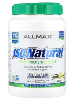Allmax ISONatural™ Pure Whey Protein Isolate Vanilla 2 lbs (907 g) 