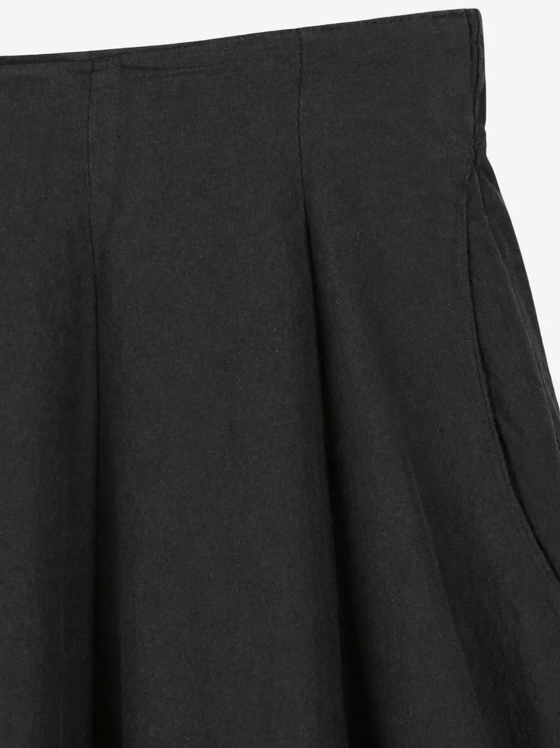ميكسراي MIXRAY High Waist A-Line Midi Skirt