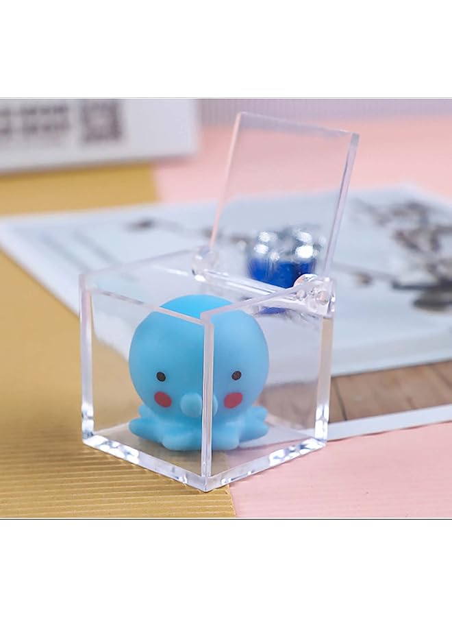 erorex Acrylic Box Desk Storage Box Plastic Clear Plastic Beads Storage Multi Purpose For Collecting Small Items Crafts Game Pieces Jewelry For Office Or Home Display In Any Room 12 Pack - Image 4