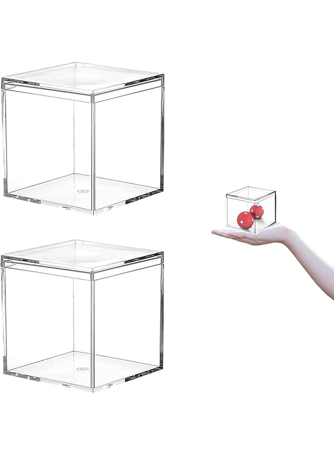erorex Acrylic Box Desk Storage Box Plastic Clear Plastic Beads Storage Multi Purpose For Collecting Small Items Crafts Game Pieces Jewelry For Office Or Home Display In Any Room 12 Pack - Image 1