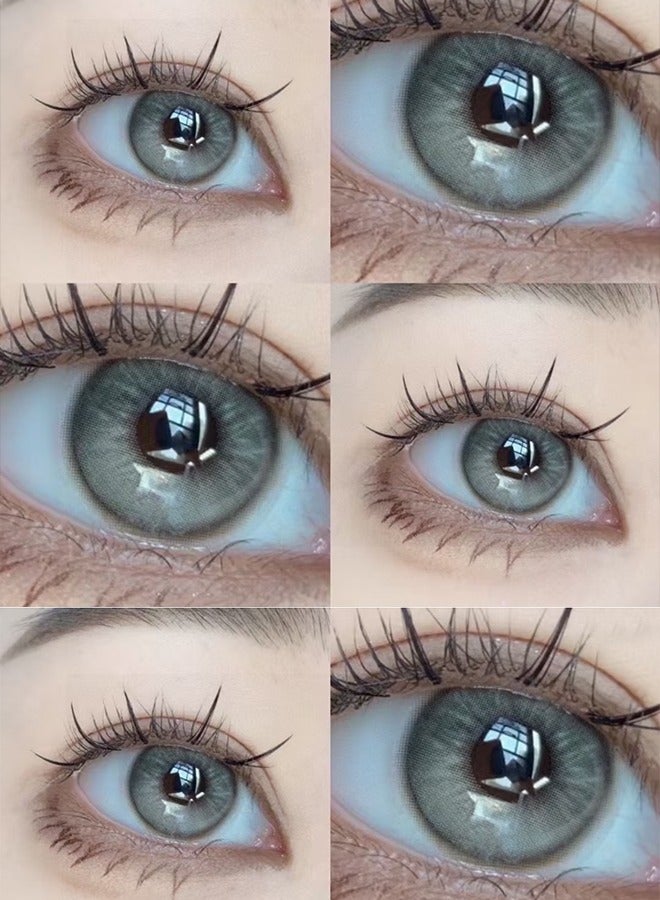 سيدة جديدة عدسات لاصقة ملونة رمادية من فريش ليدي للاستخدام السنوي - Image 2