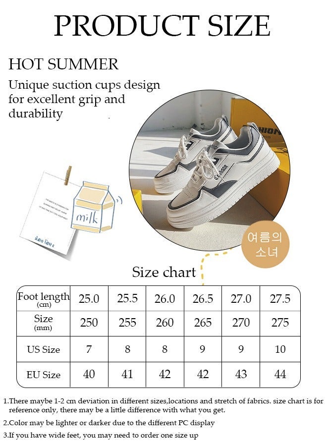 DUNISO Men's Sneakers Lace-Up Fashion Sneakers Comfortable Walking Shoe Sports Casual Walking Athletic Fitness Indoor and Outdoor Shoes - Image 4