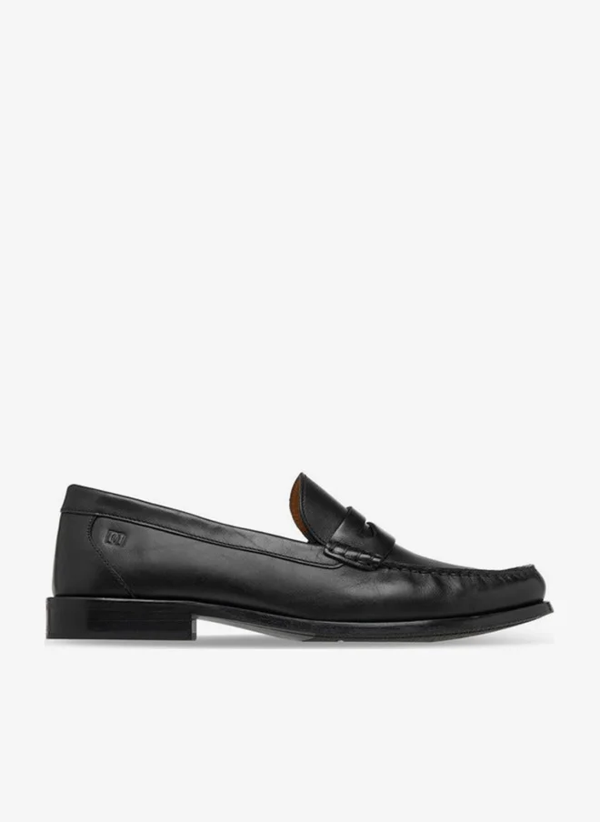 DUCHINI Men's Leather Solid Slip-On Loafers