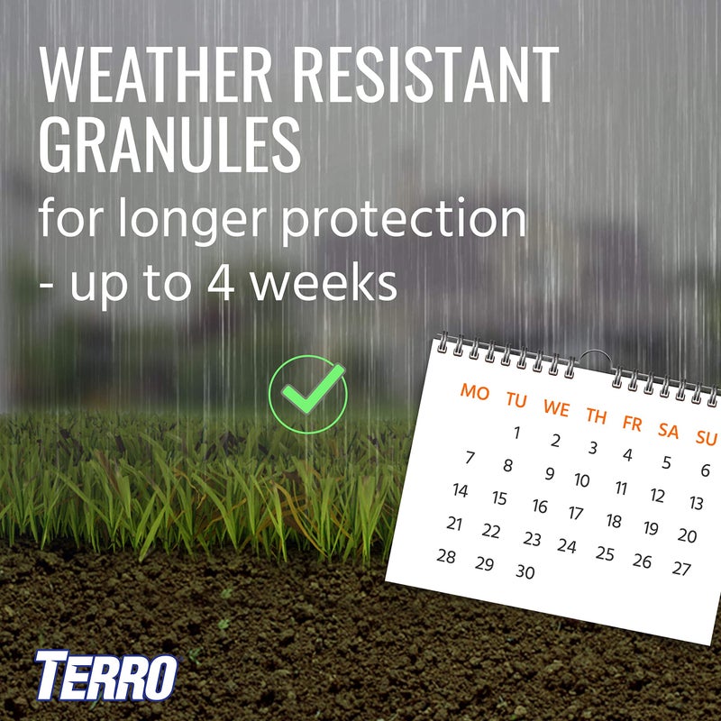TERRO T2600 Perimeter Outdoor Ant Bait Plus - Attracts and Kills Carpenter Ants, Roaches, Crickets, Earwigs, Silverfish, Slugs and Snails - 2 Pack, 4Lbs - Image 3