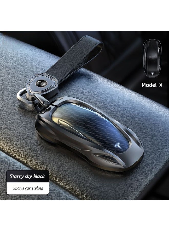 Tesla Suitable for Tesla card keys, model 3_Y_S_X updated version car metal protective cover, high-end car key protective cover - Image 1