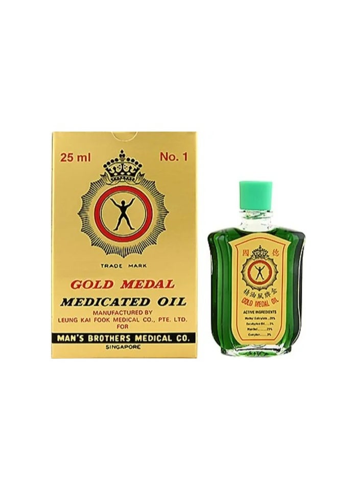 GOLD MEDAL Gold Medal Medicated Pain Killer Oil 25ml (Pack of 6)  - Image 2