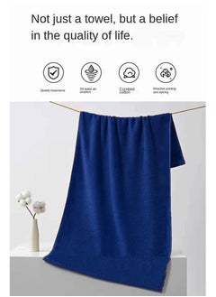 MAXQON Pack Of 4 - Hand Towel - 100% Cotton 600 GSM Medium Size (45x75cm) Highly Absorbent And Super Durable, Color Blue  - Image 2