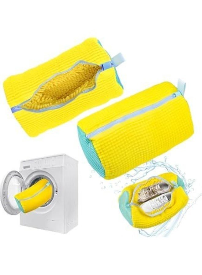 zoba Two-piece shoe, boot, and sneaker washing bag set - washing machine shoe bag - reusable and hangable shoe washing bag for washer and dryer, washing machine shoe bag for all types and sizes of shoes - Image 1